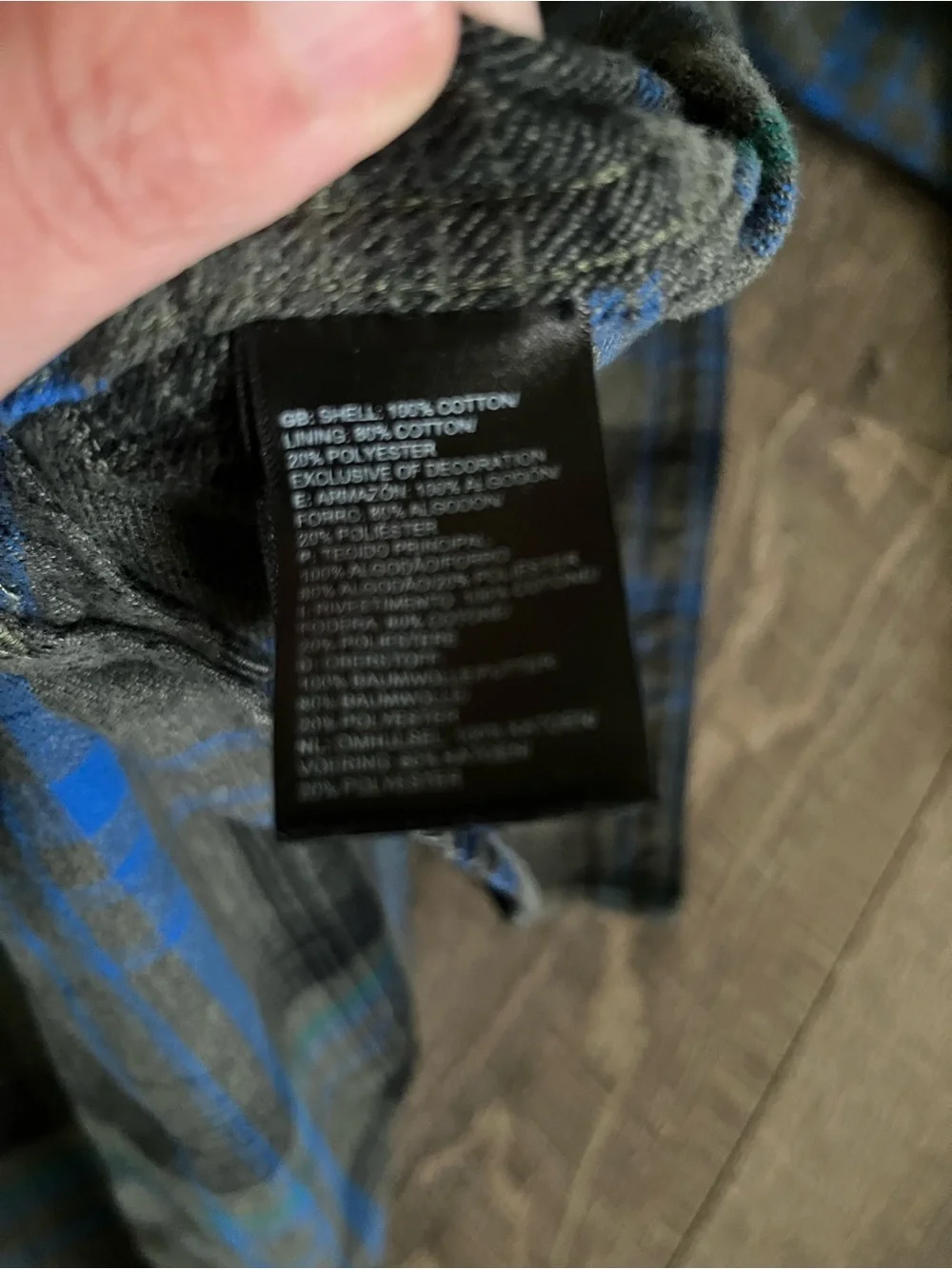 The North Face Men's Plaid Shirt Jacket in Blue and Black